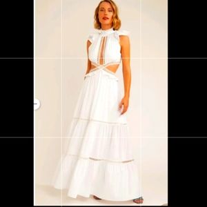 *** Final sale*** PatBo Maxi Off-white dress